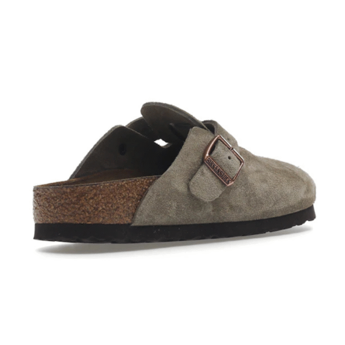 Birkenstock Boston Soft Footbed - Suede Taupe - Image 3