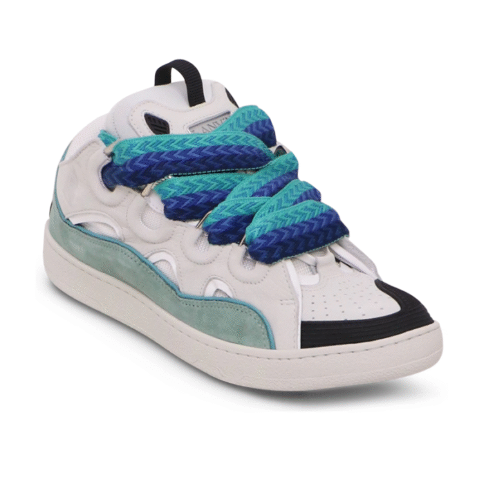 Lanvin Leather Curb - White Blue - Image 2