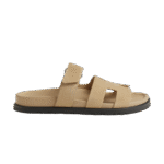 Hermes Chypre Sandal Beige Suede