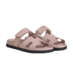 Hermes Chypre Sandal - Pink Suede - Image 2