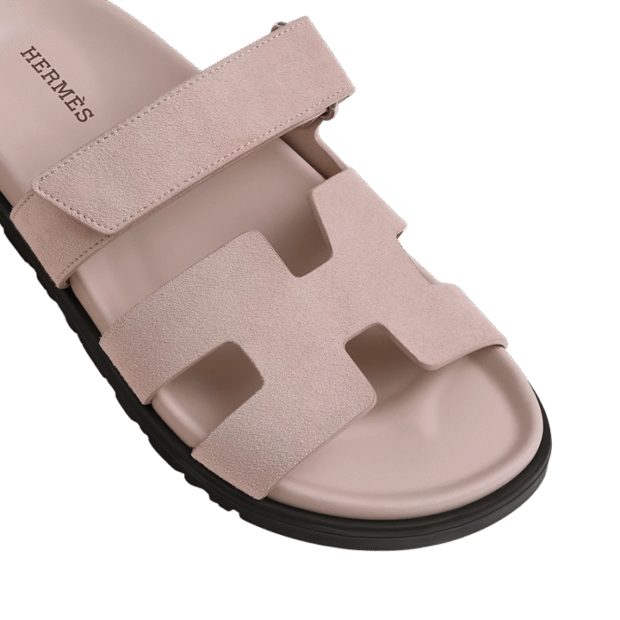 Hermes Chypre Sandal - Pink Suede - Image 5