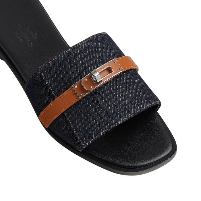 Hermes Giulia sanda Bleu Brut / Nature - Image 3