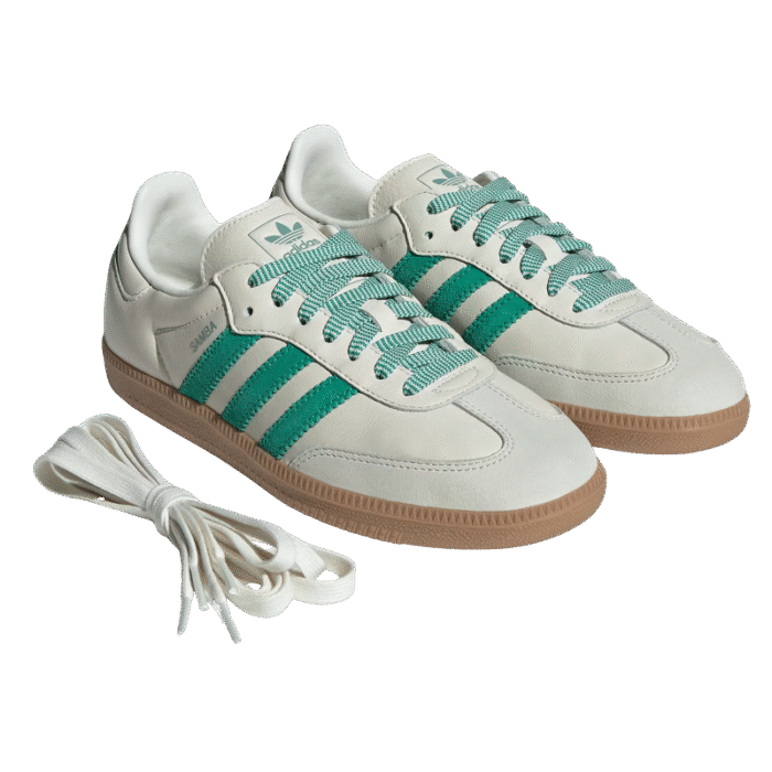 Adidas Samba OG - Off White / Court Green / Hazy Green - Image 4