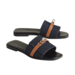 Hermes Giulia sanda Bleu Brut / Nature - Image 4