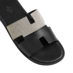 Hermes Izmir Sandal Prunoir / Noir - Image 4