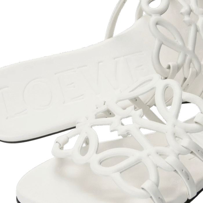 Loewe Slipper Calfskin Anthurium White - Image 4