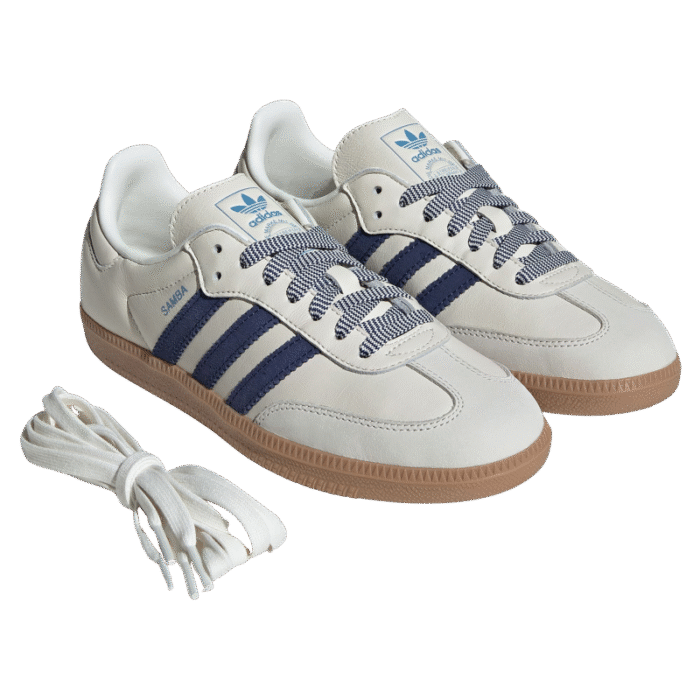 Adidas Samba OG - Off White / Dark Blue / Clear Sky - Image 4