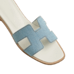 Hermes Oran Sandal Bleu/Clair - Image 4