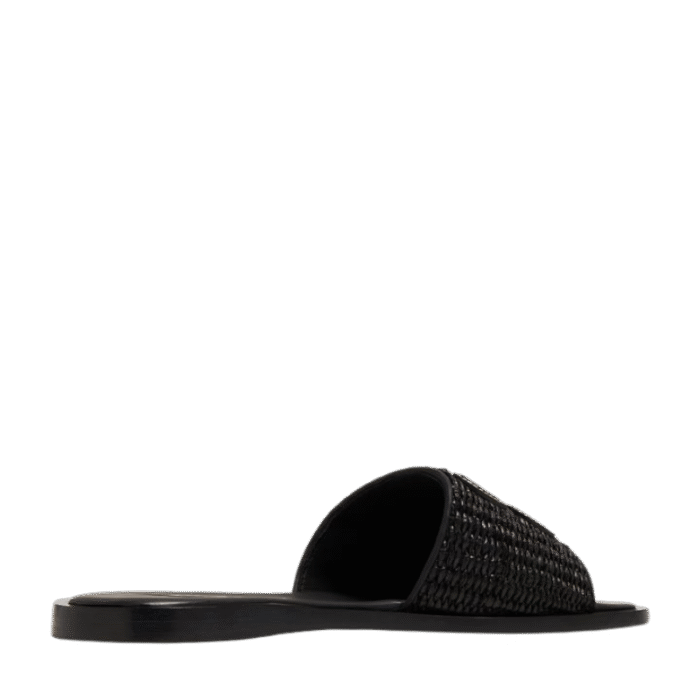 Miu Miu Logo Slipper Black - Image 2