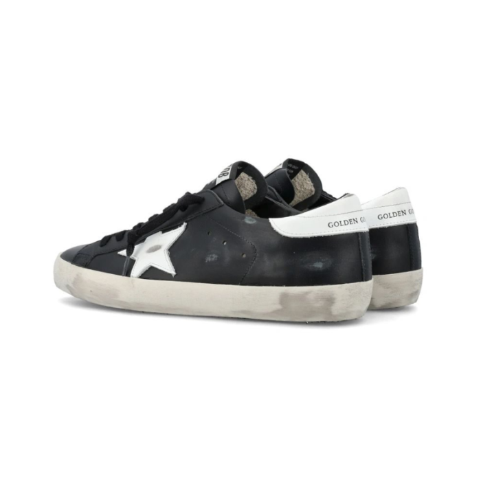 Golden Goose Super-Star - Black White Leather - Image 4
