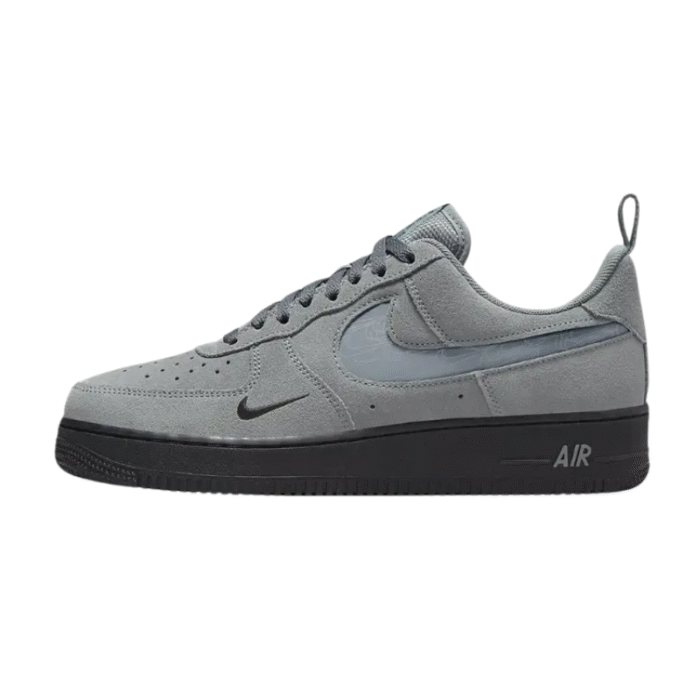 Nike Air Force 1 Low 07 LV8 Reflective Swoosh - Cool Grey - Image 3