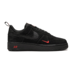 Nike Air Force 1 Low Multi-Swoosh Black Crimson