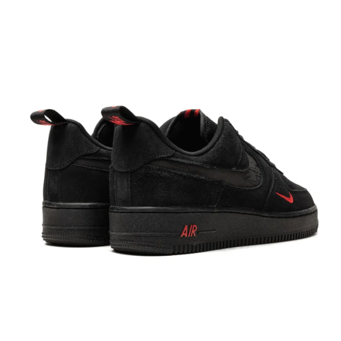 Nike Air Force 1 Low Multi-Swoosh Black Crimson - Image 4