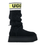 UGG Classic Sweater Letter Boot - Black