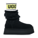 UGG Classic Sweater Letter Boot - Black - Image 4