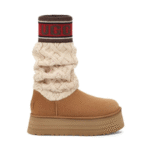 UGG Classic Sweater Letter Boot - Chestnut