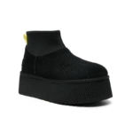 UGG Women's Classic Mini Dipper platform boot Black - Image 3
