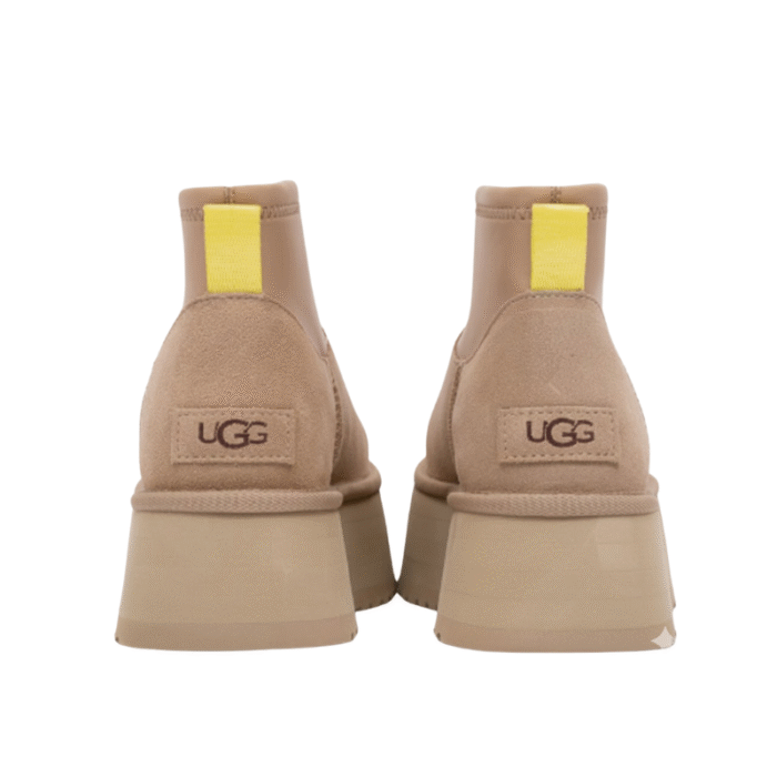 UGG Women's Classic Mini Dipper platform boot Mustard Seed - Image 3