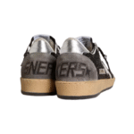 Golden Goose Ball Star sneakers black glitter upper with gray suede inserts - Image 4