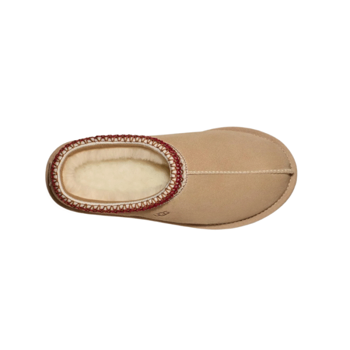 UGG Tasman slipper in a neutral sand/beige - Image 3