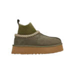 UGG Tazz Slipper with knit sock olive/green