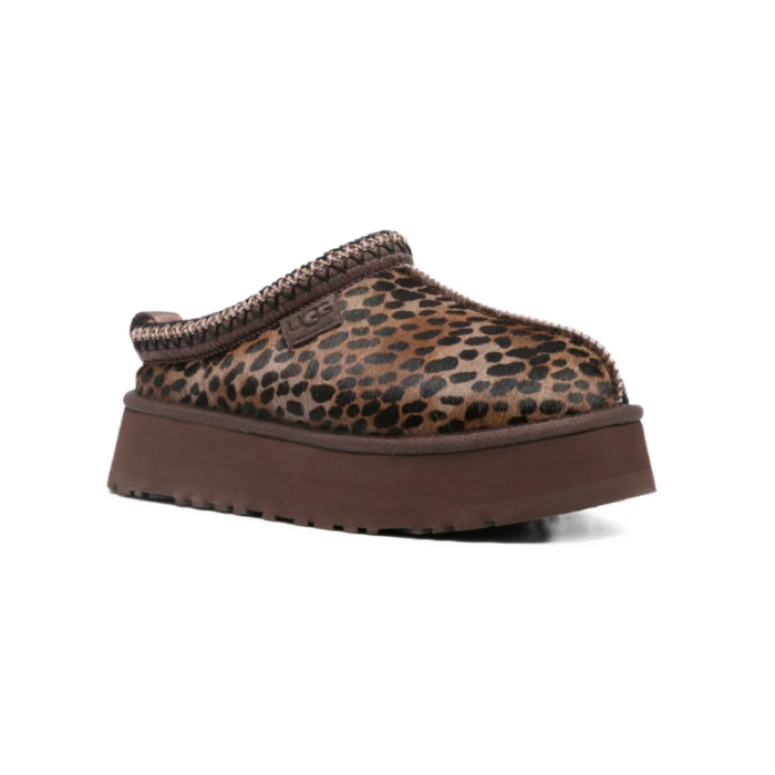 UGG Tazz Caspian leopard-print platform mules beige - Image 2