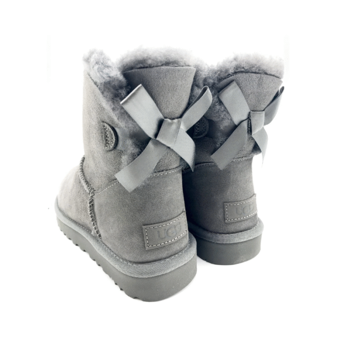 UGG Kids Mini Bailey Bow II boots - Grey - Image 4