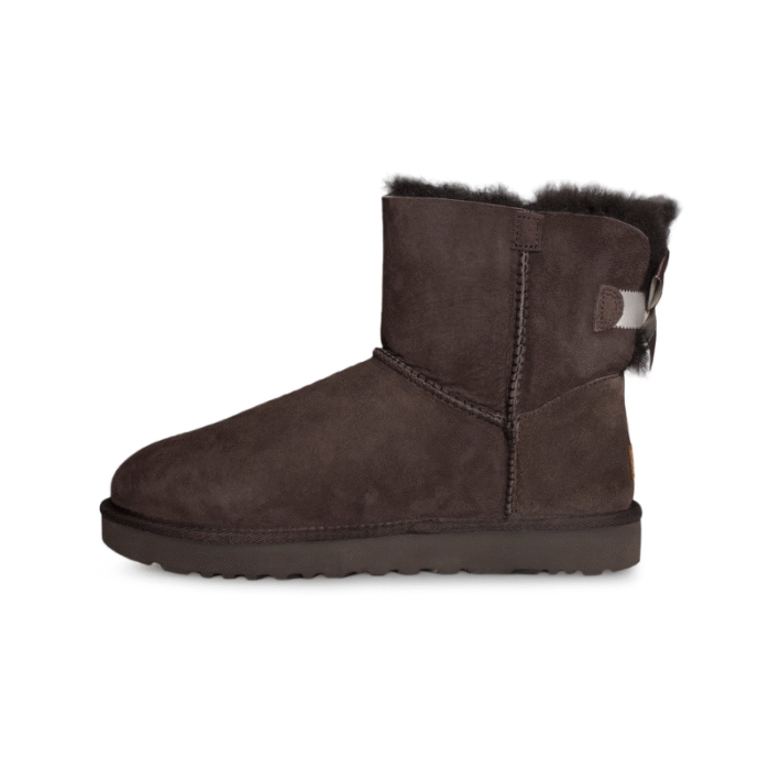 UGG Kids Mini Bailey Bow II boots - Dark brown - Image 2