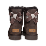 UGG Kids Mini Bailey Bow II boots - Dark brown - Image 5