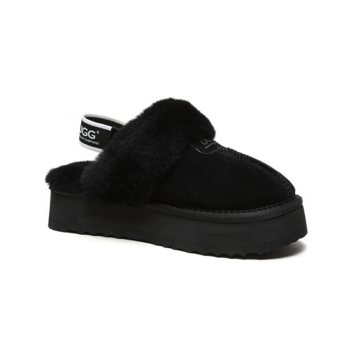 UGG Kids Funkette slippers - Black - Image 2