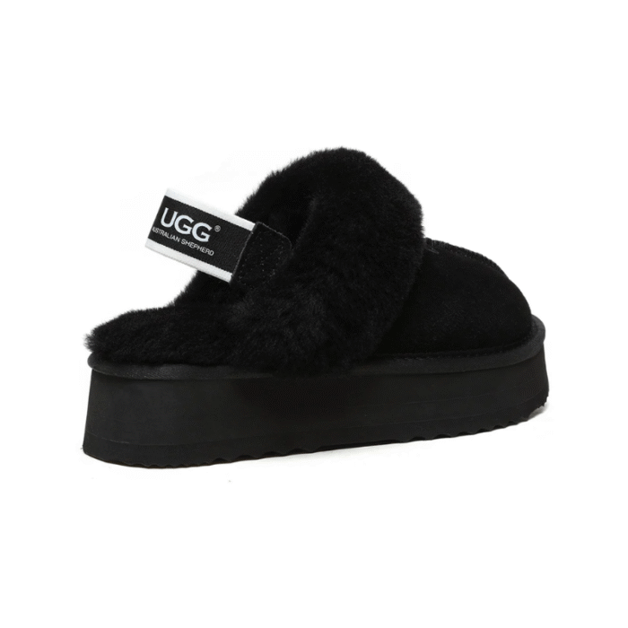 UGG Kids Funkette slippers - Black - Image 3