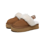 UGG Kids Funkette slippers - Chestnut - Image 5