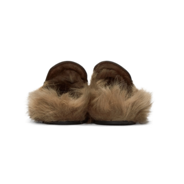 Gucci Princetown shearling mule Brown - Image 5