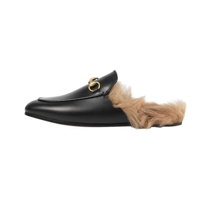 Gucci Princetown shearling mule Black - Image 2