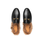 Gucci Princetown shearling mule Black - Image 4