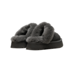 UGG Disquette shearling platform slippers Grey - Image 5