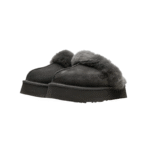 UGG Disquette shearling platform slippers Grey - Image 4