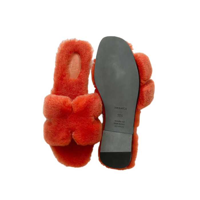 Hermes Oran Sandals Orange - Image 5