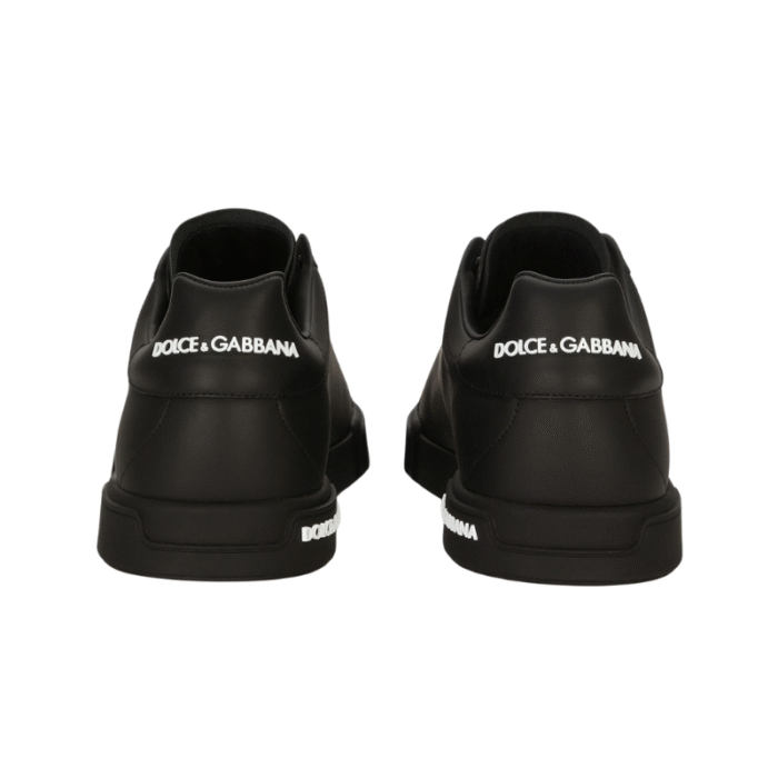 Dolce & Gabbana Portofino low-top leather sneaker - Black - Image 5