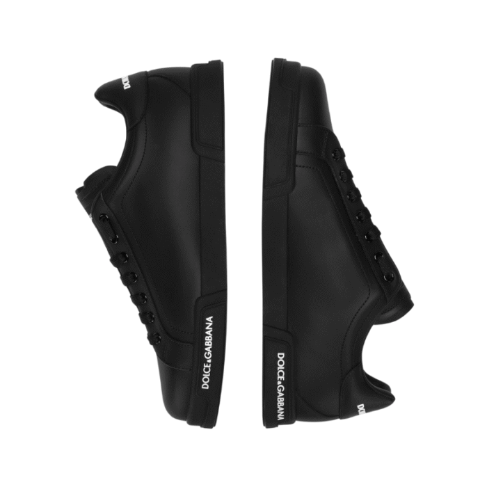 Dolce & Gabbana Portofino low-top leather sneaker - Black - Image 3