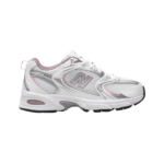 New Balance 530 - White/Silver Metallic pink