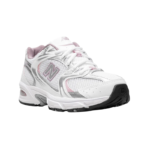 New Balance 530 - White/Silver Metallic pink - Image 3