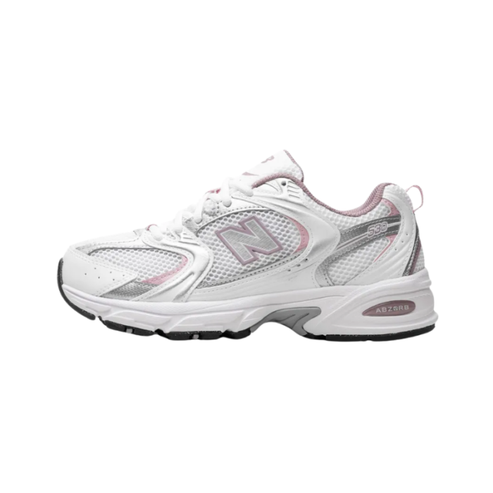 New Balance 530 - White/Silver Metallic pink - Image 2