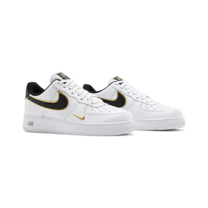 Nike Air Force 1 '07 LV8 'Metallic Swoosh Pack - White Metallic Gold - Image 3
